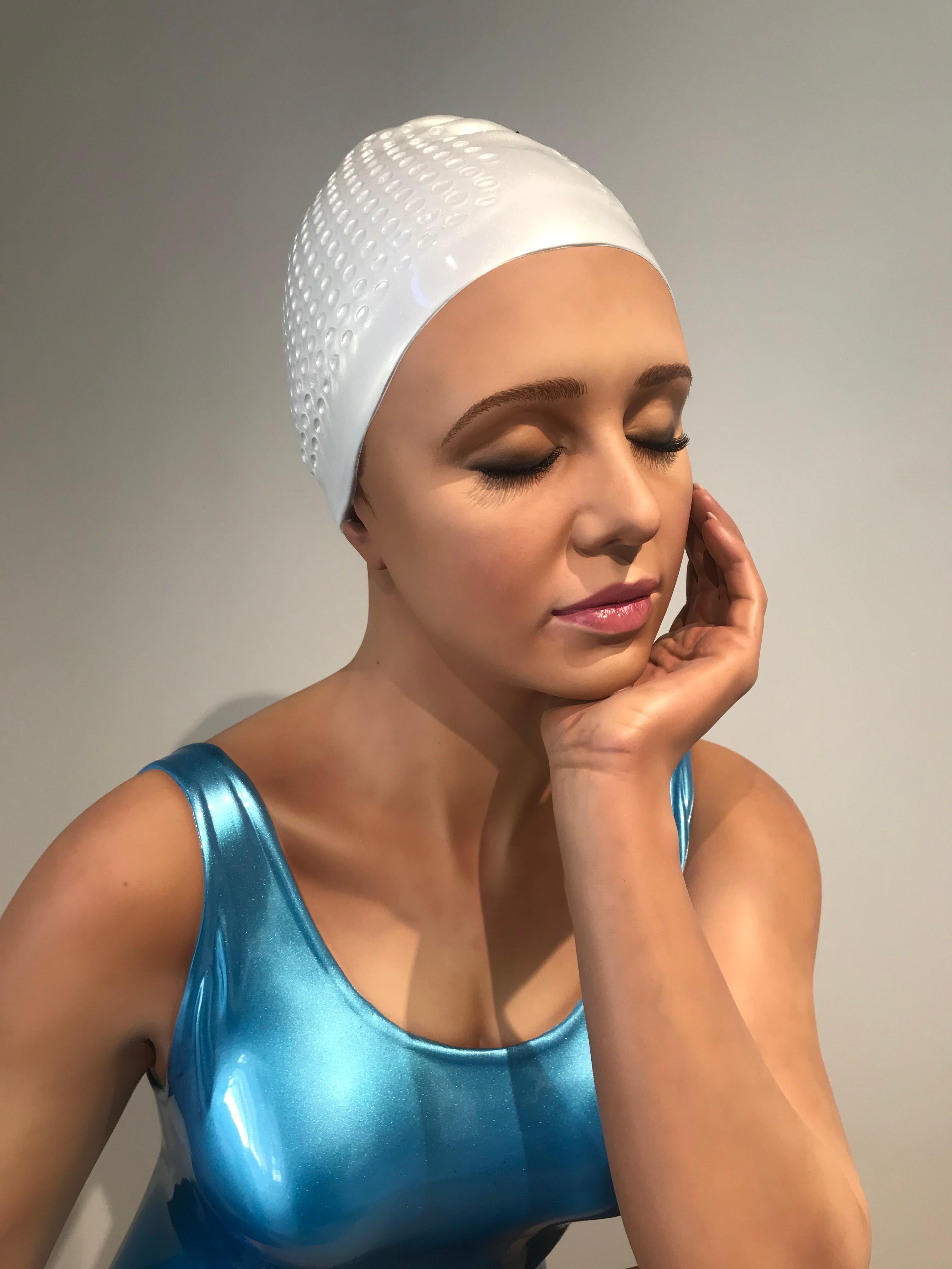 Variant edition number 1 of 8.

Carole A. Feuerman (born 1945) is an American sculptor and author working in Hyperrealism. She is one of the three major artists credited with starting the movement in the late 1970s. She is the only woman to sculpt