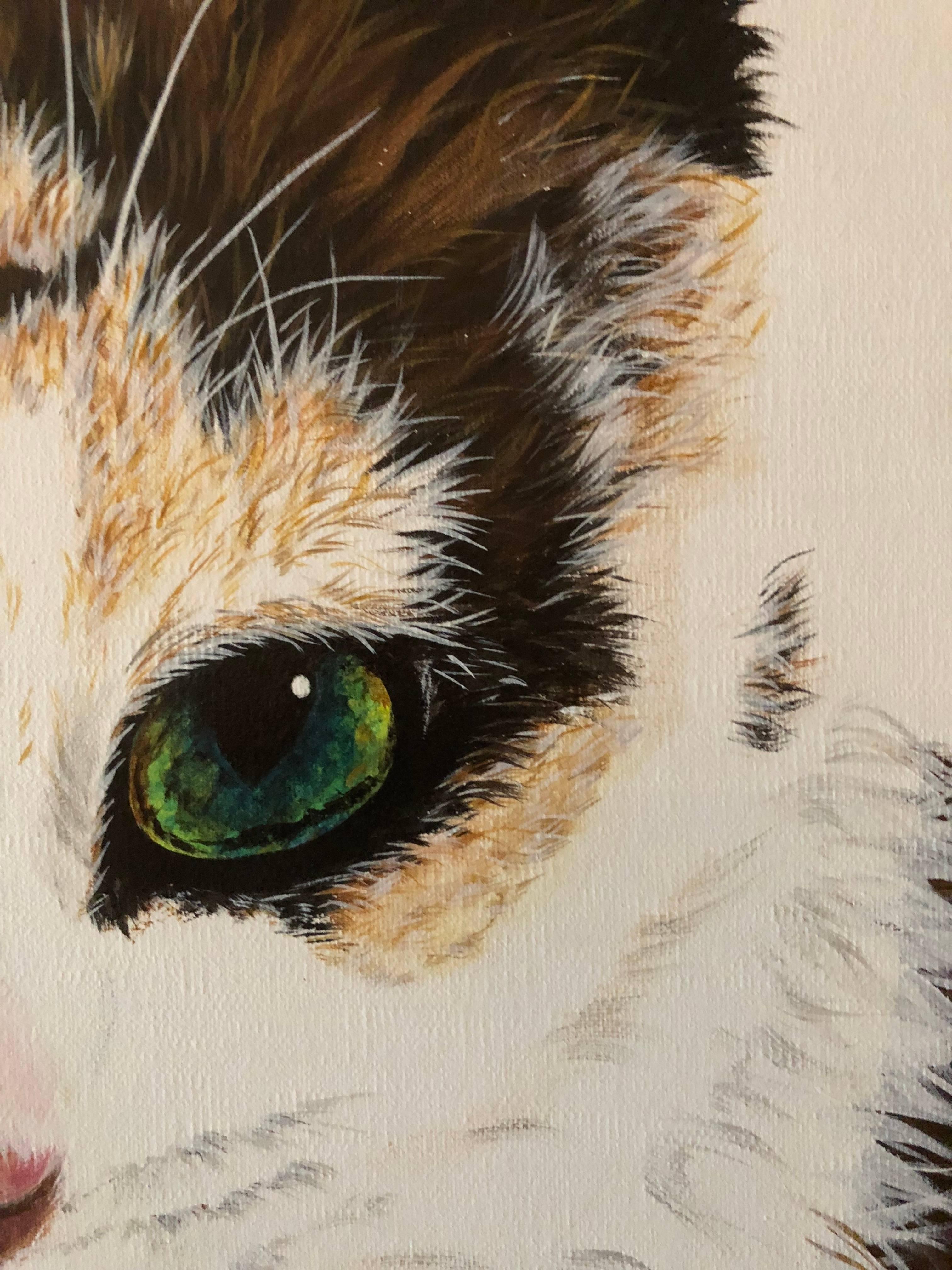 Deeply passionated with animals, the artist faithfully transpose every detail, every expression: absolute hyperrealism where animals can almost talk.