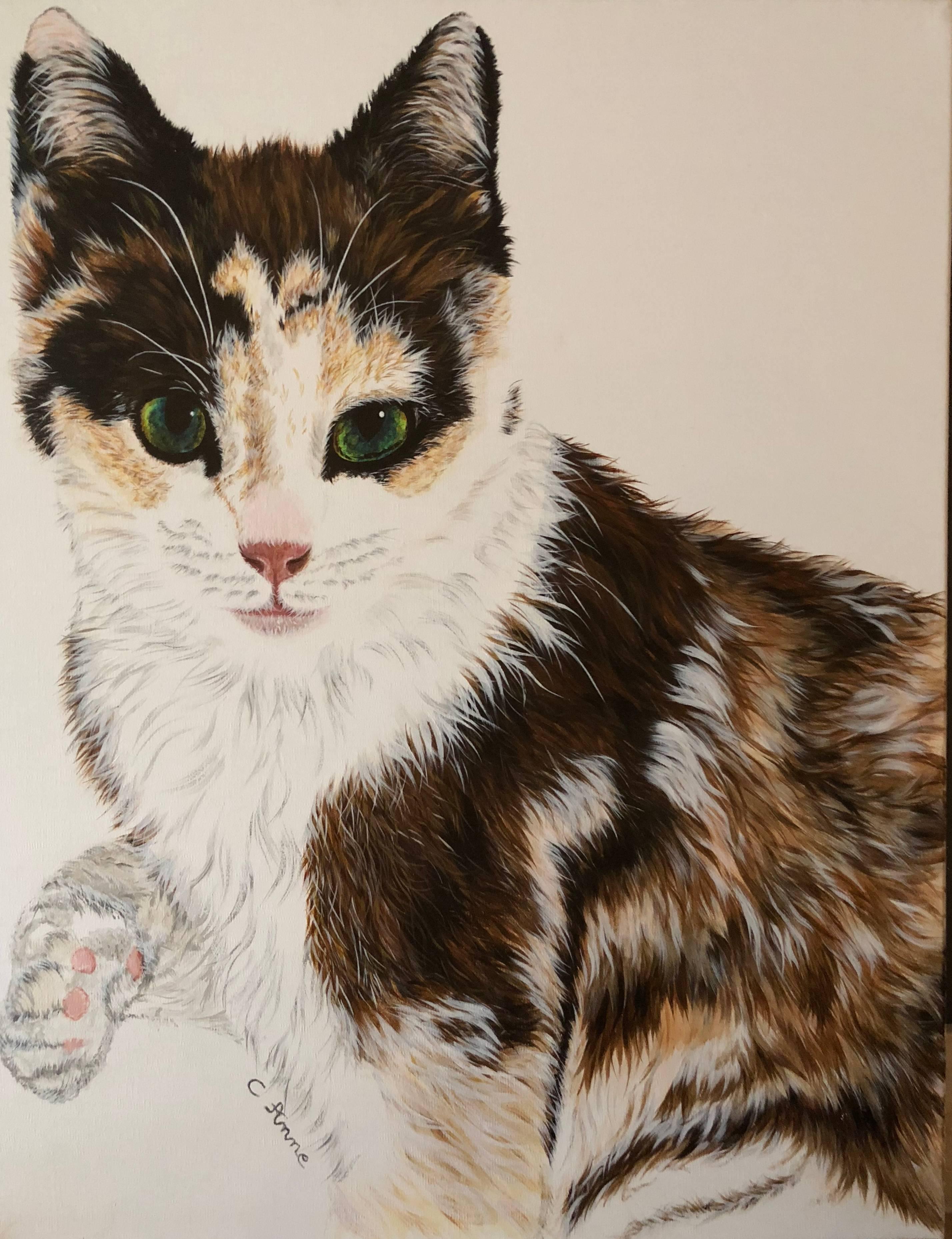 Carole Anne Animal Painting - Ecaille