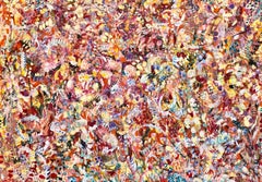 "Blossom" Abstrakte Malerei 35" x 55" Zoll von Carole Baines