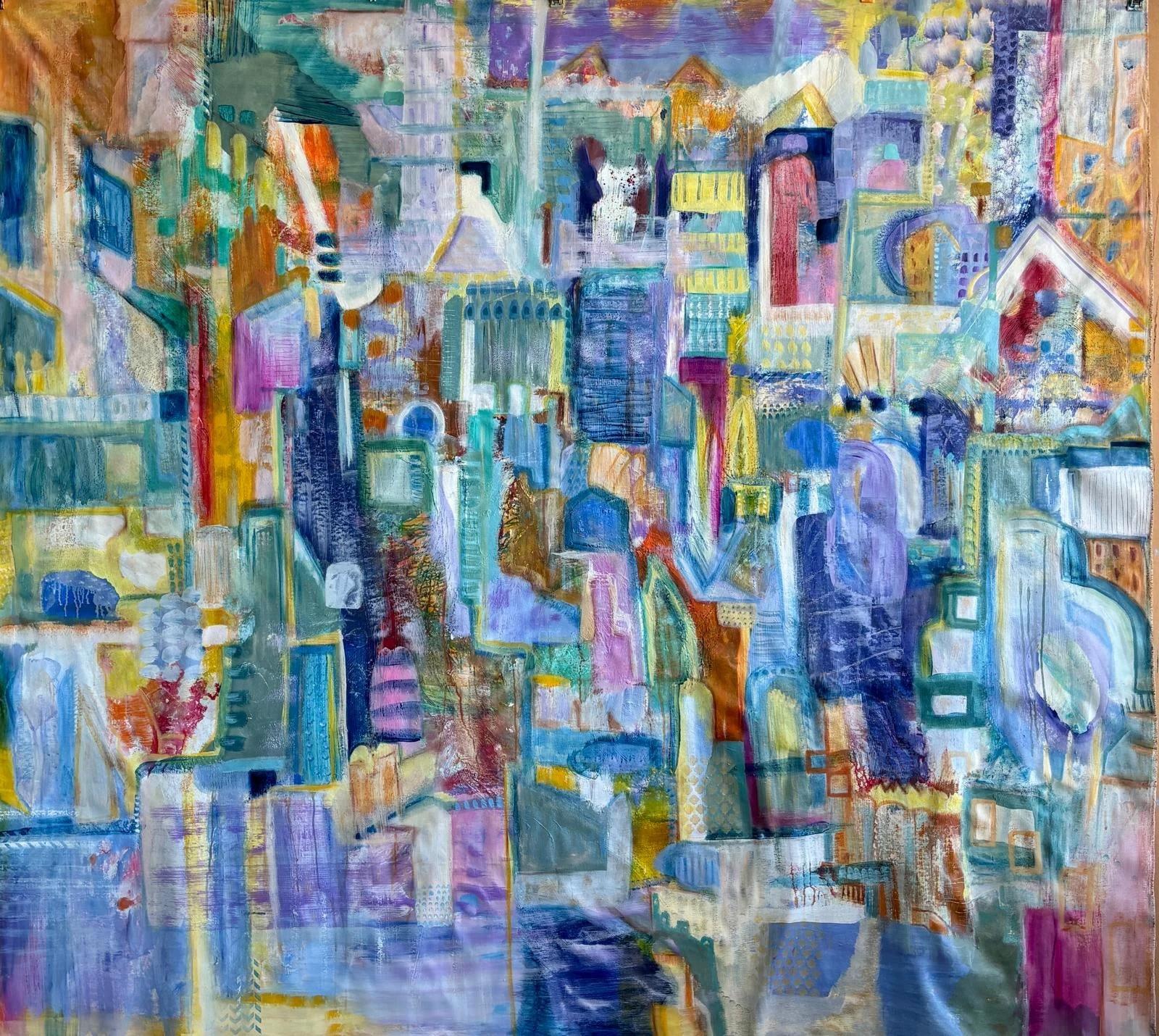 "Labyrinth" Abstract Painting 83" x 83" inch by Carole Baines

Carole Baines is a self-taught, London-born artist based between Townsville and Brisbane, Queensland, Australia. Carole has been a Queenslander since 2008, prior to this she has spent