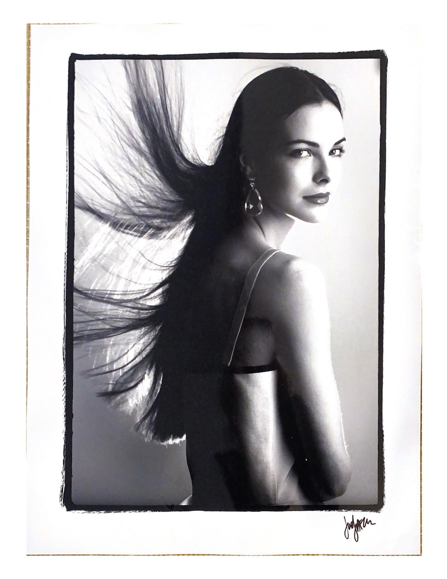 Carole Bouquet by Just Jaeckin
signed and numbered 21/100 lower left 
print on glossy paper 
excellent condition
Circa of the print : 2009 
Size : 80 x 60 cm 
Price : 990 € for the print.