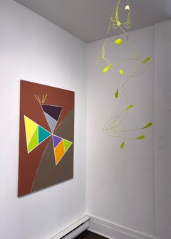 Coriandoli (pittura geometrica, neutra, colori vivaci, acrilico su carta)