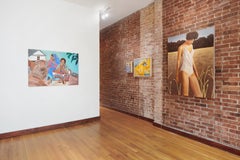 Himal Women.  Acrylic on canvas, portrait of two women