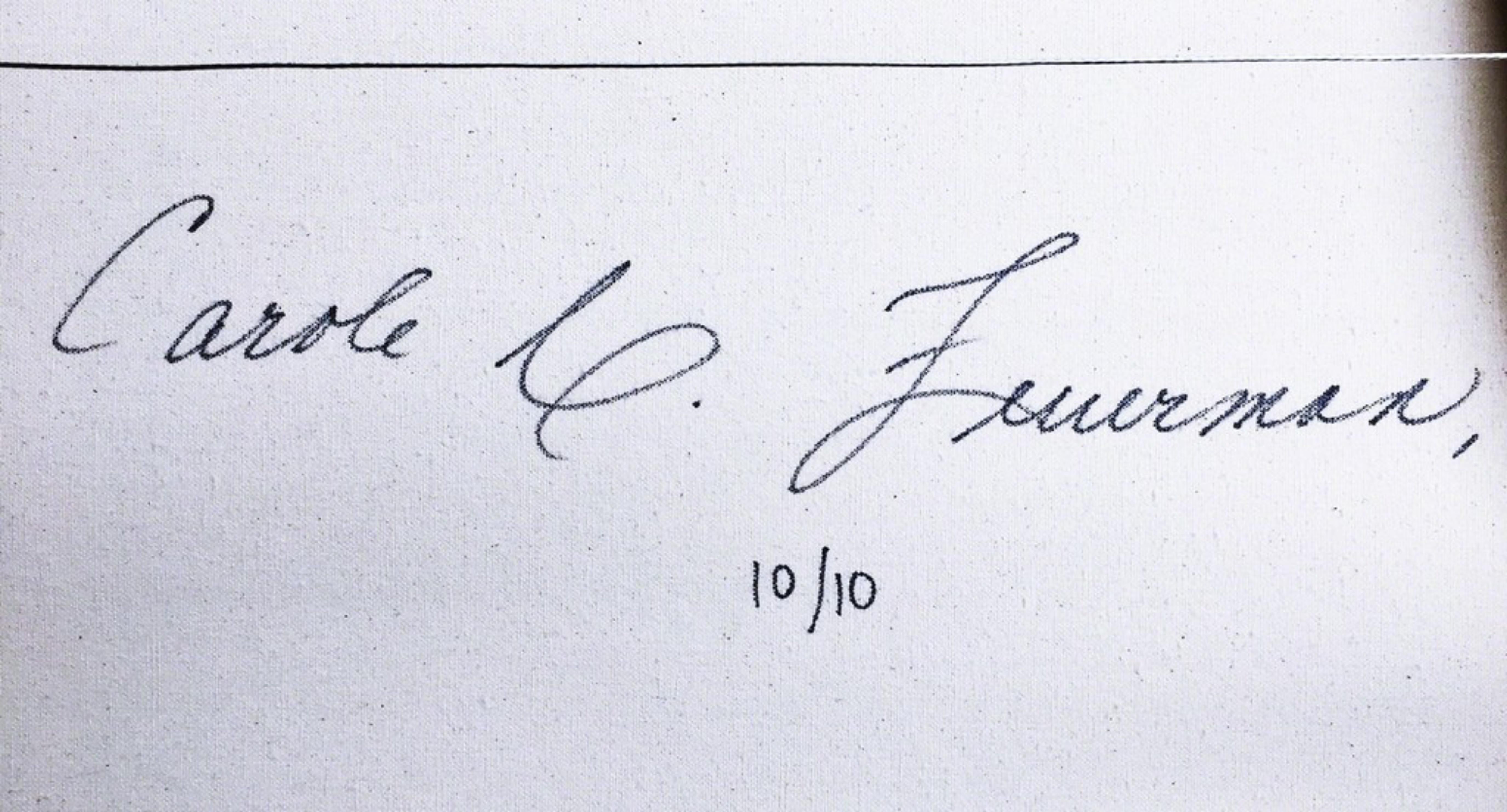 Carole Feuerman, Perfil de ducha (azul) con polvo de diamante sobre lienzo, firmado 10/10 en venta 1