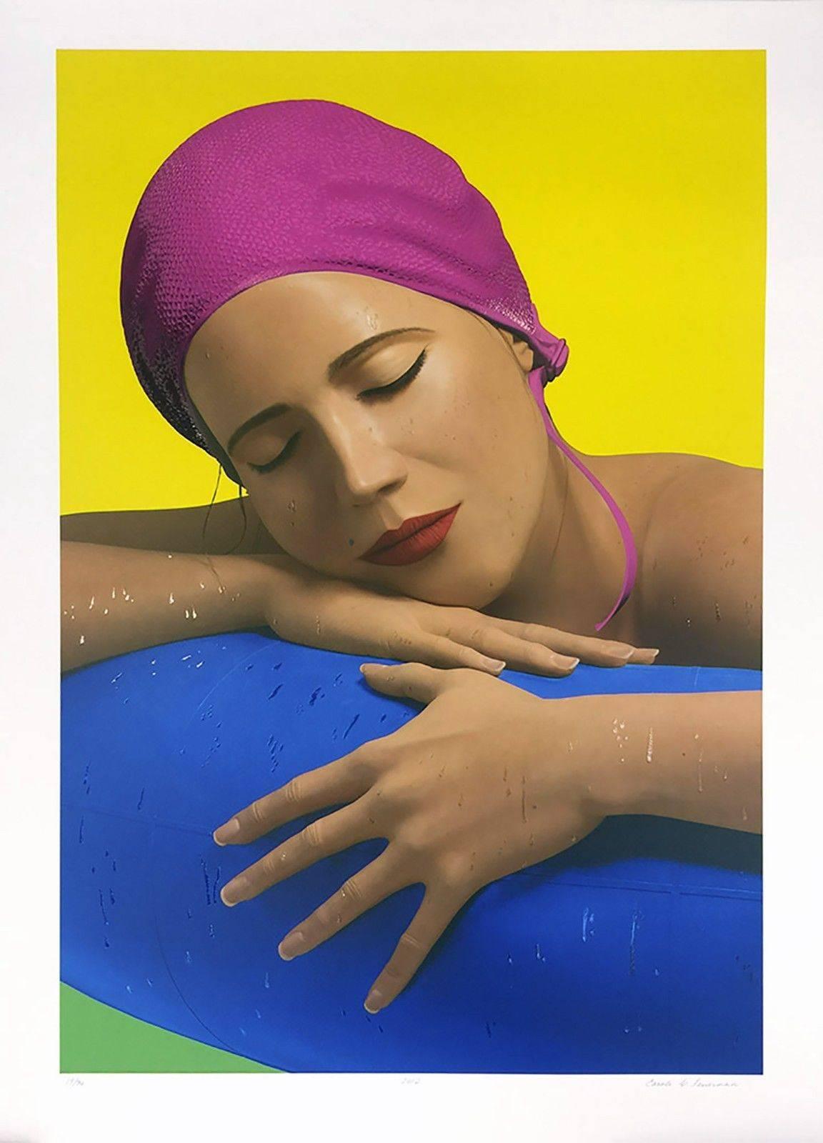 SERENA WITH PINK CAP - Print by Carole Feuerman