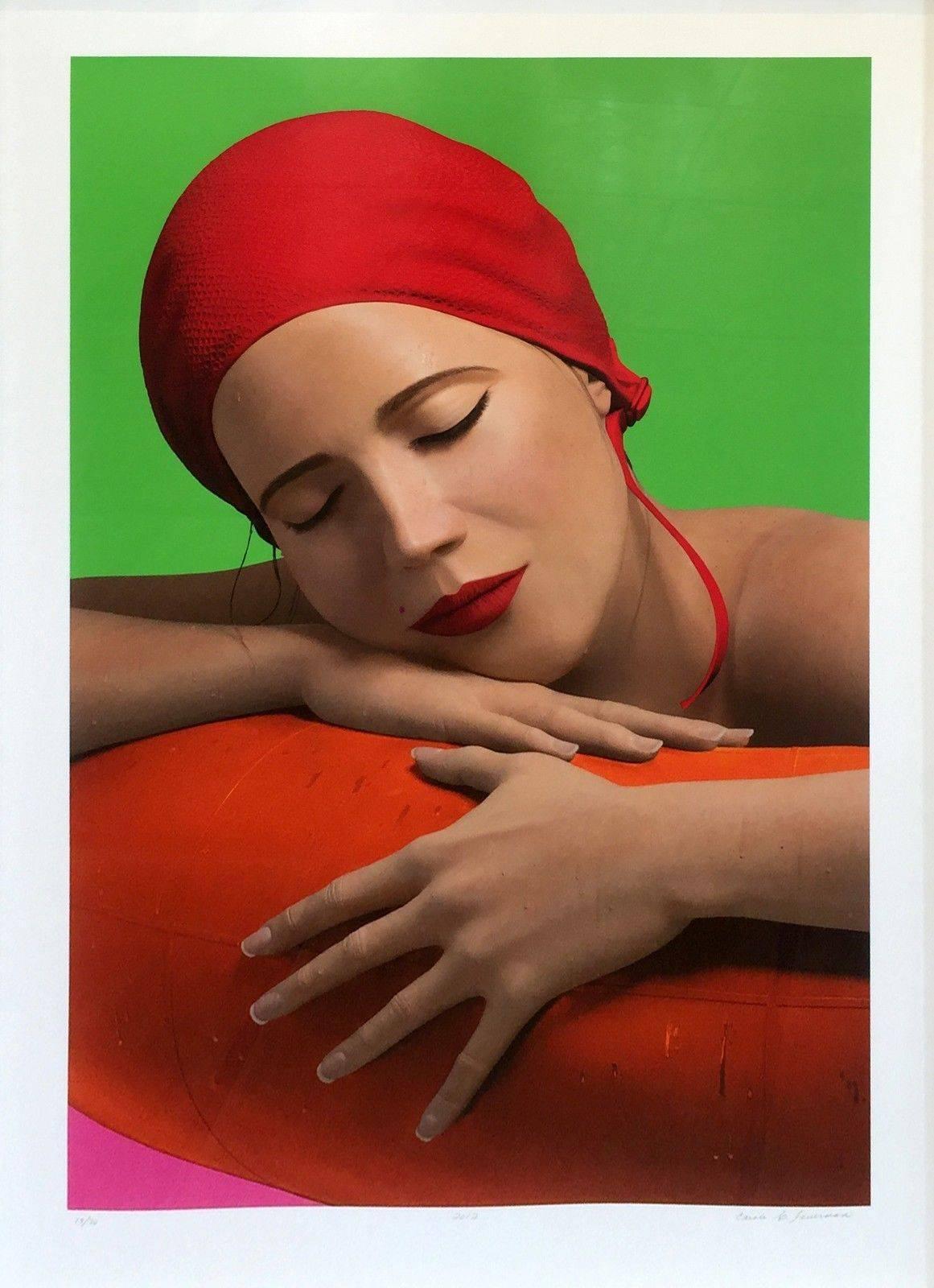 SERENA WITH RED CAP - Print by Carole Feuerman