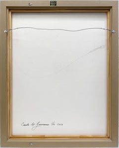 Shower Portrait (Pink), grande toile signée avec poussière de diamant