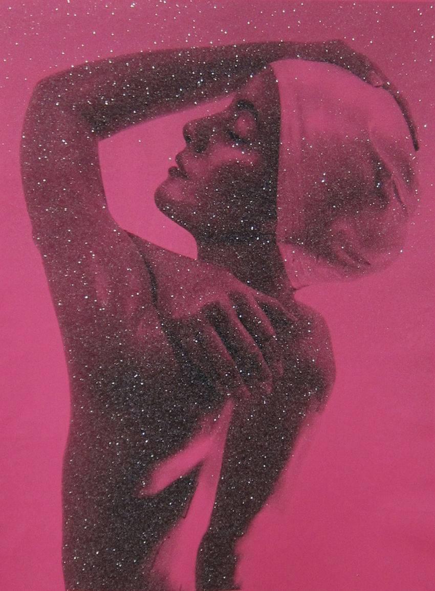 Carole Feuerman Figurative Print - SHOWER PROFILE (PINK)