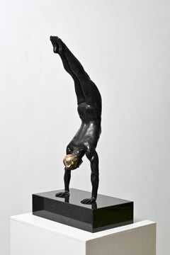 Diver (Table Top Scale) by Carole Feuerman - Bronze Sculpture - Hyperrealism