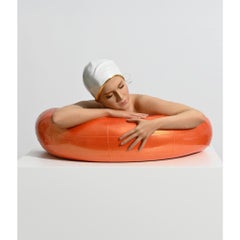 Miniature Serena (with Tangerine Tube) by Carole Feuerman - Swimmer Sculpture