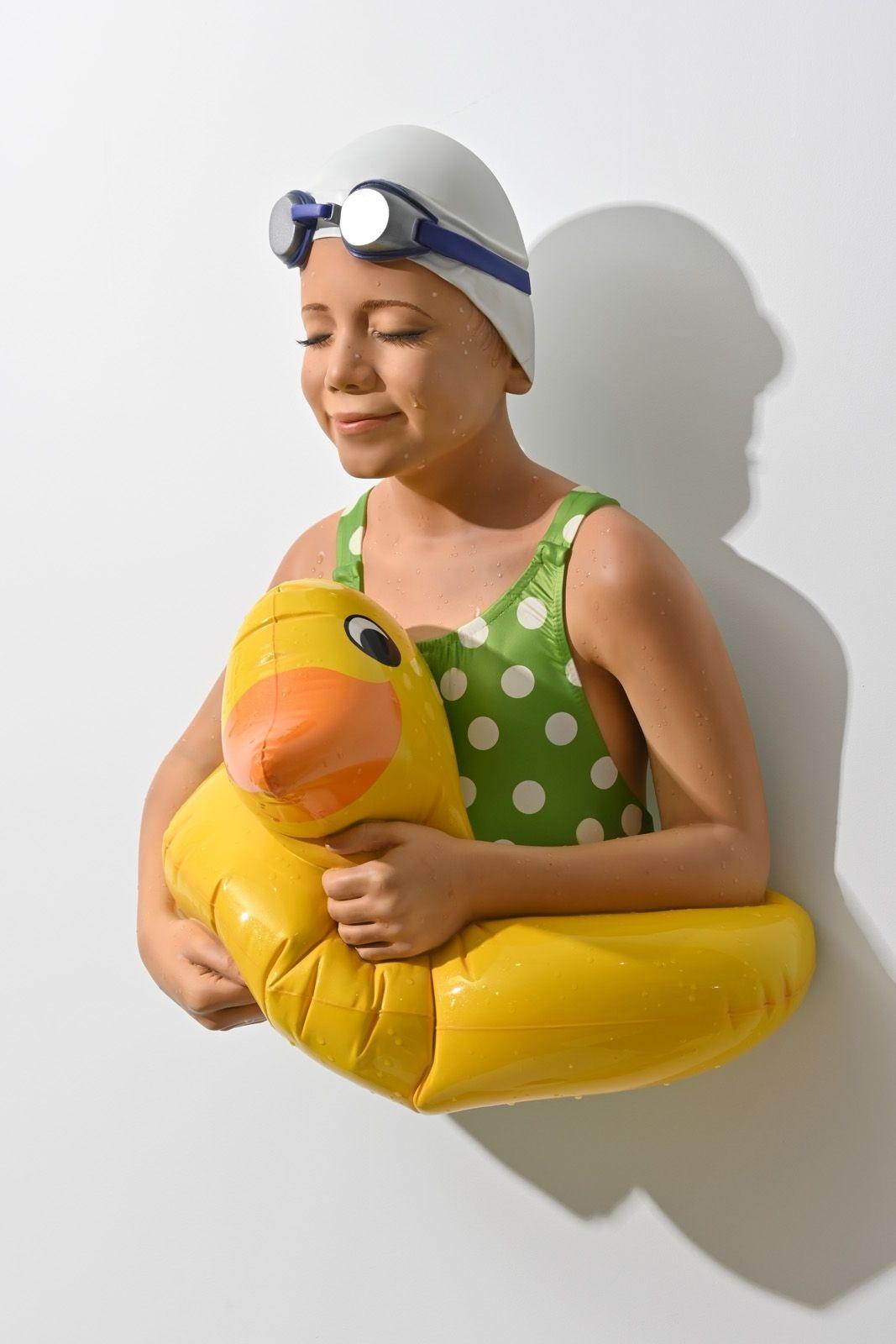 Carole Feuerman Figurative Sculpture - Rubber Duck II