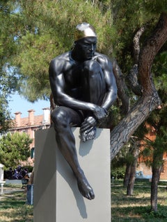 The Thinker by Carole Feuerman - Bronze Swimmer Sculpture
