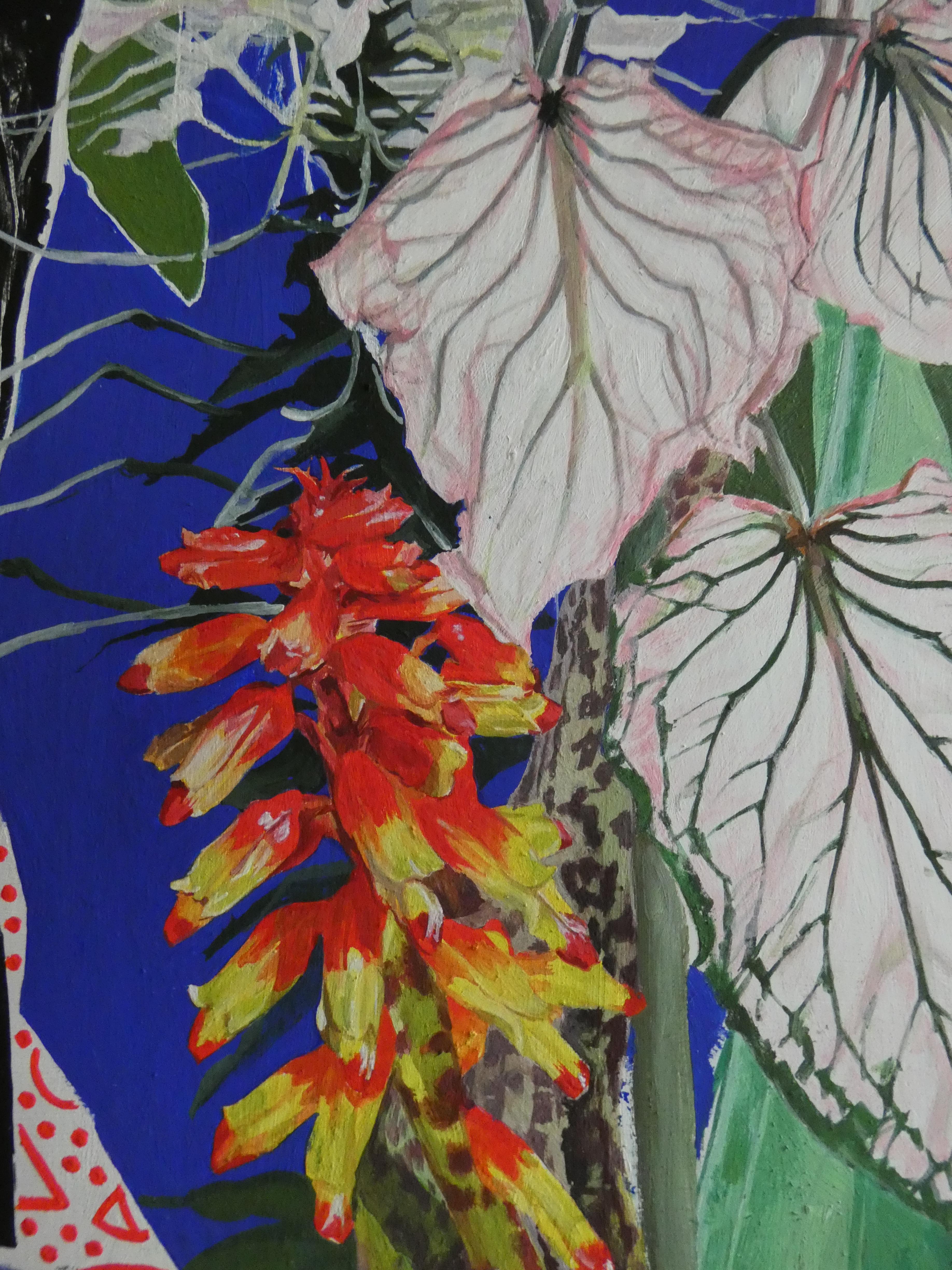 Au bord des cils Carole Fontana Art contemporain peinture fleur  en vente 3