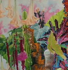 Soy capitan Carole Fontana Contemporary painting art flower plant garden colour 
