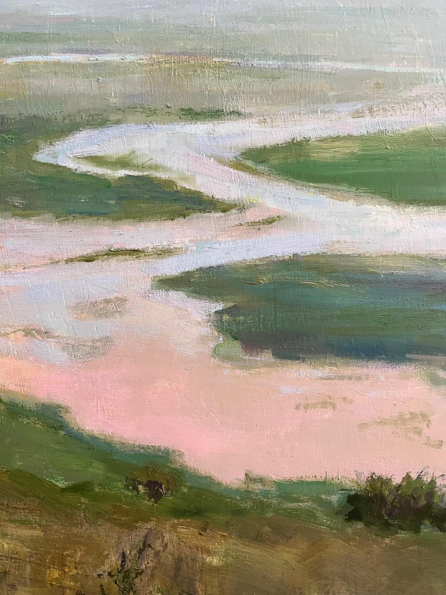 Un amanecer africano - Painting Contemporáneo de Carole Garland