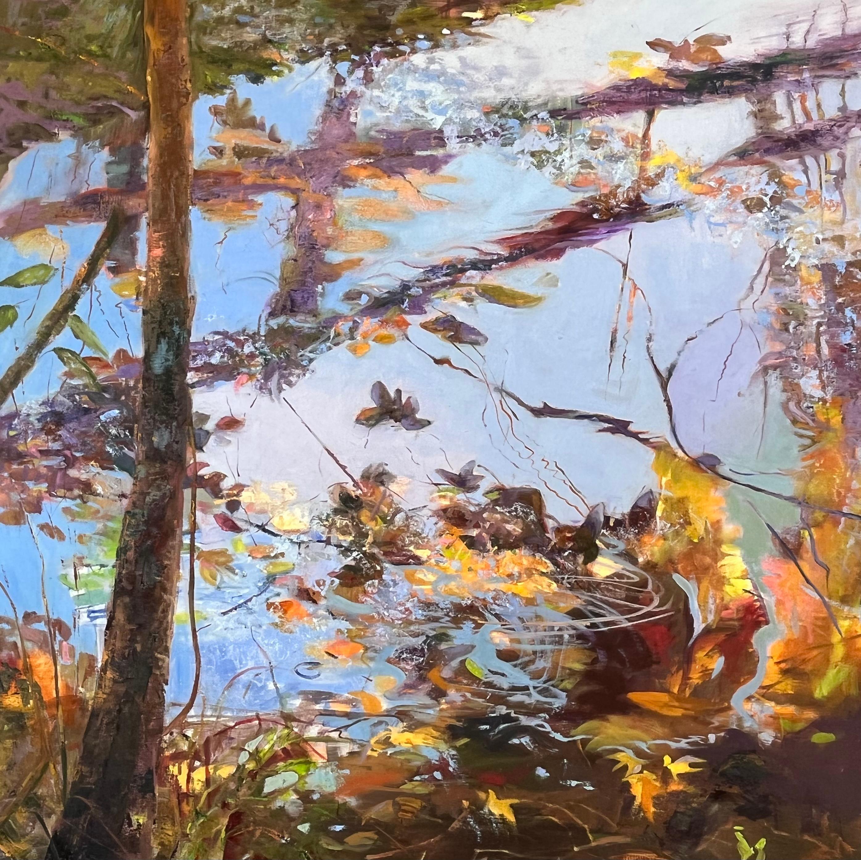 Carole Garland Landscape Painting - Autumn Leaves