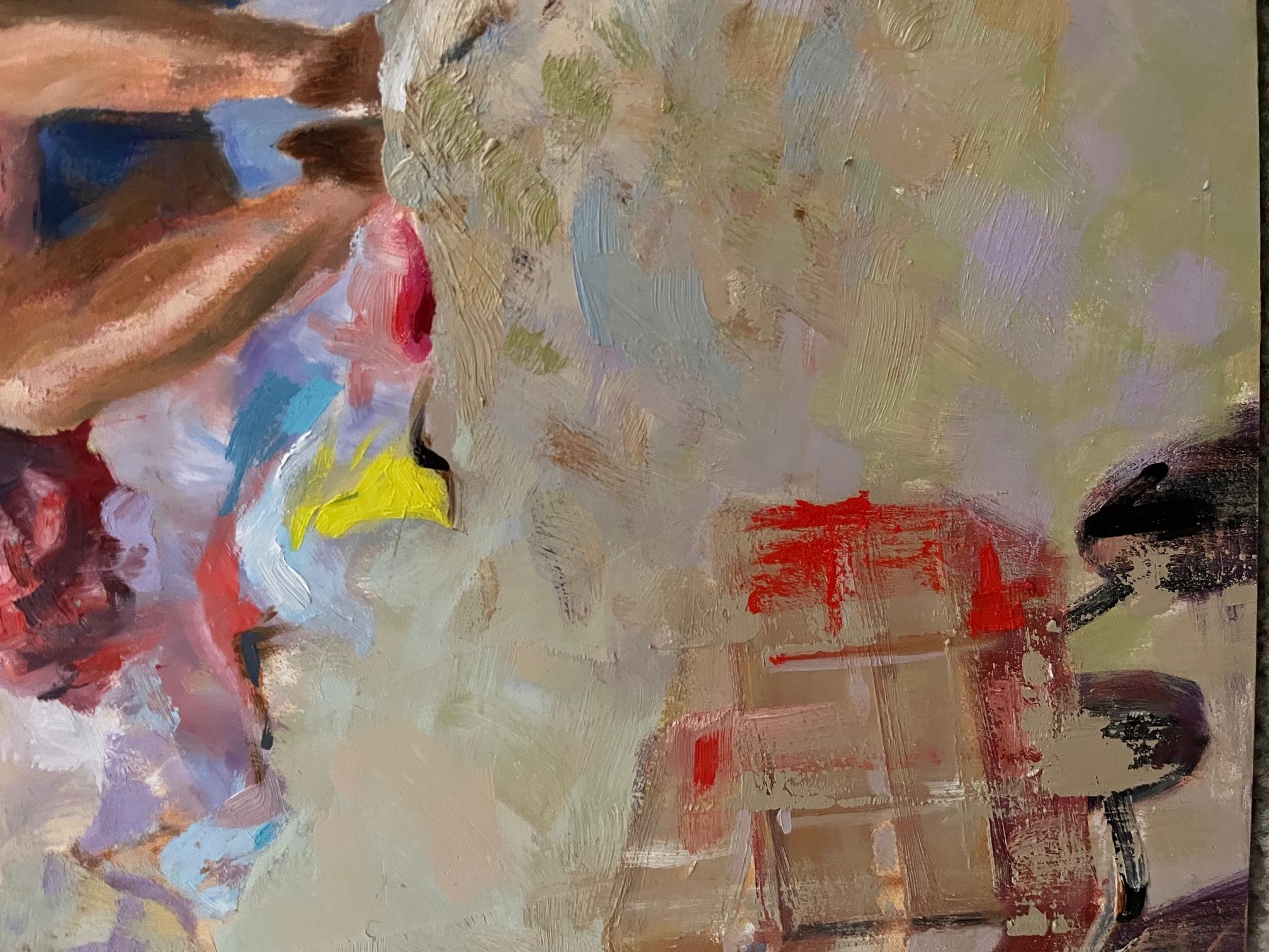 Chicas de la playa II - Painting Contemporáneo de Carole Garland