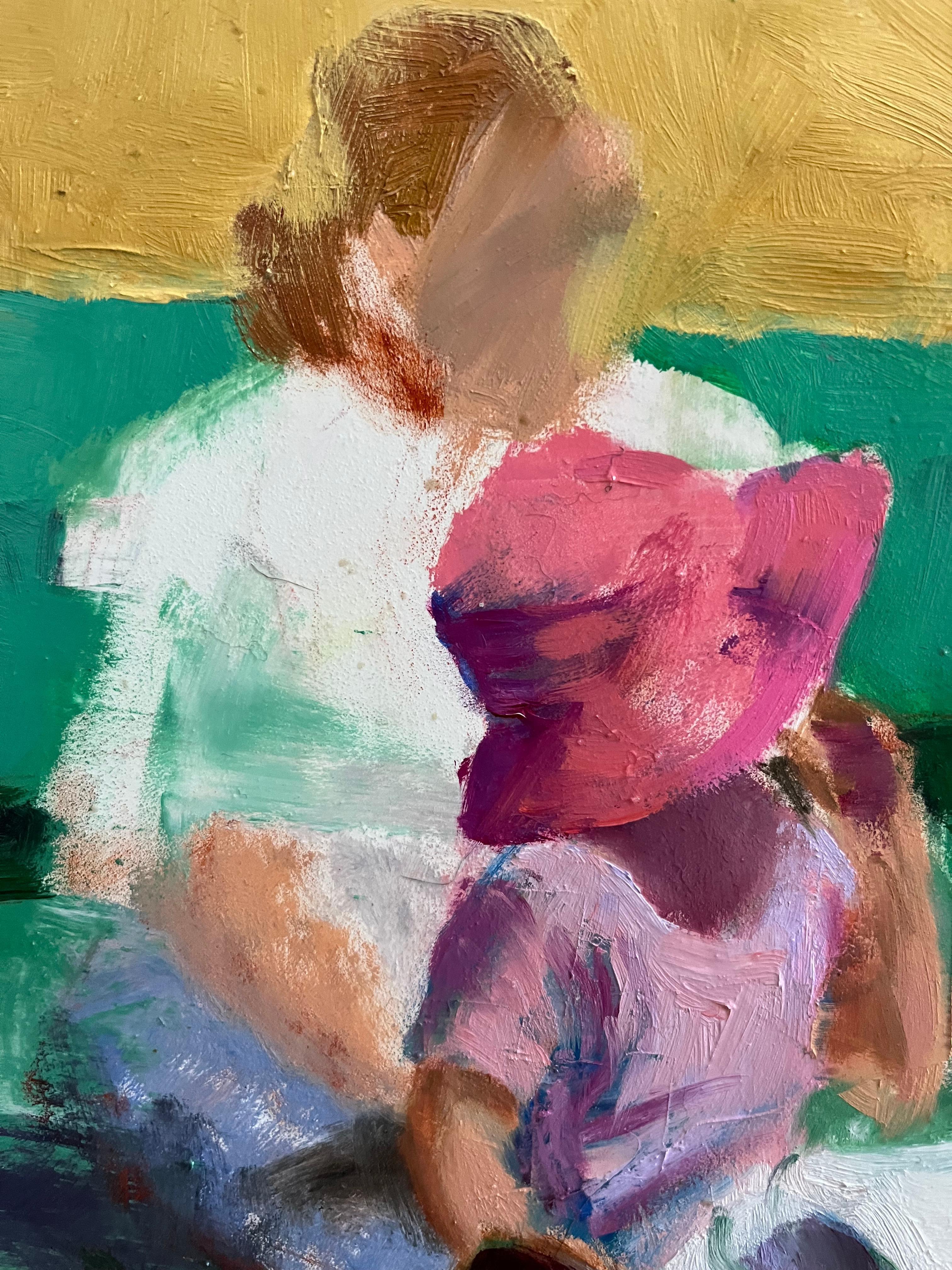Kinder im Park (Zeitgenössisch), Painting, von Carole Garland