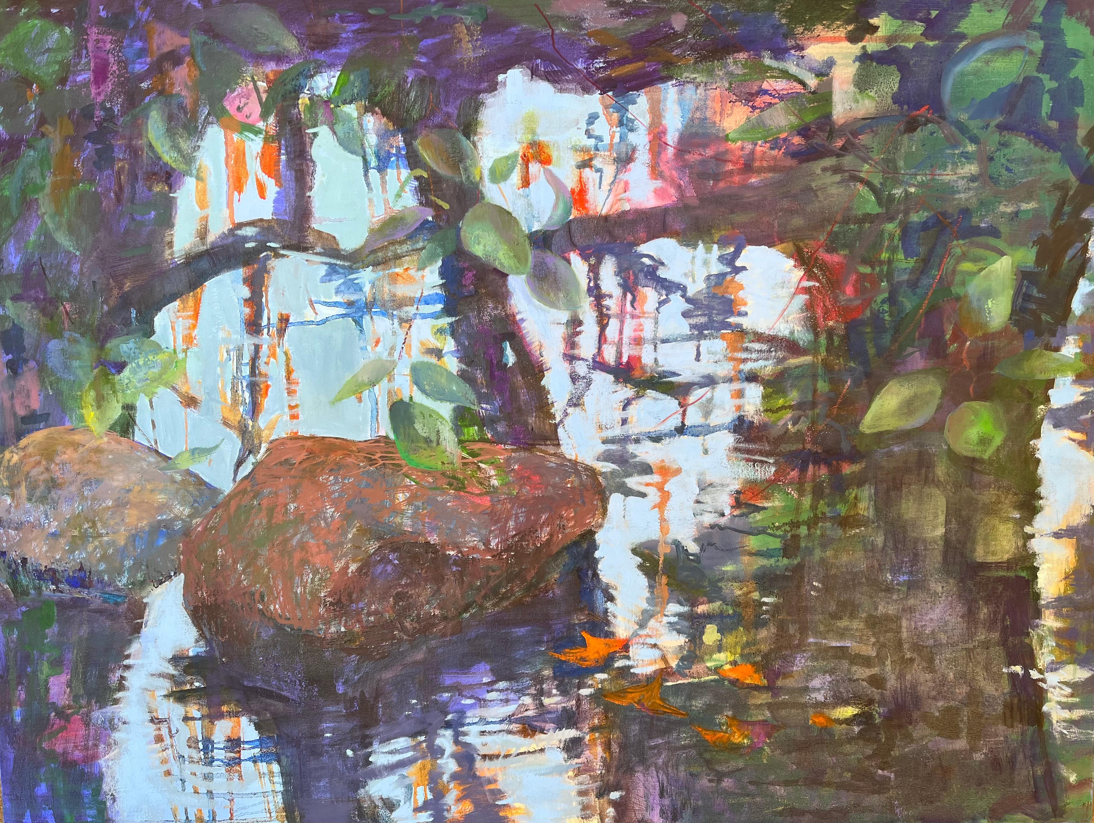 Carole Garland Abstract Painting - Reflections