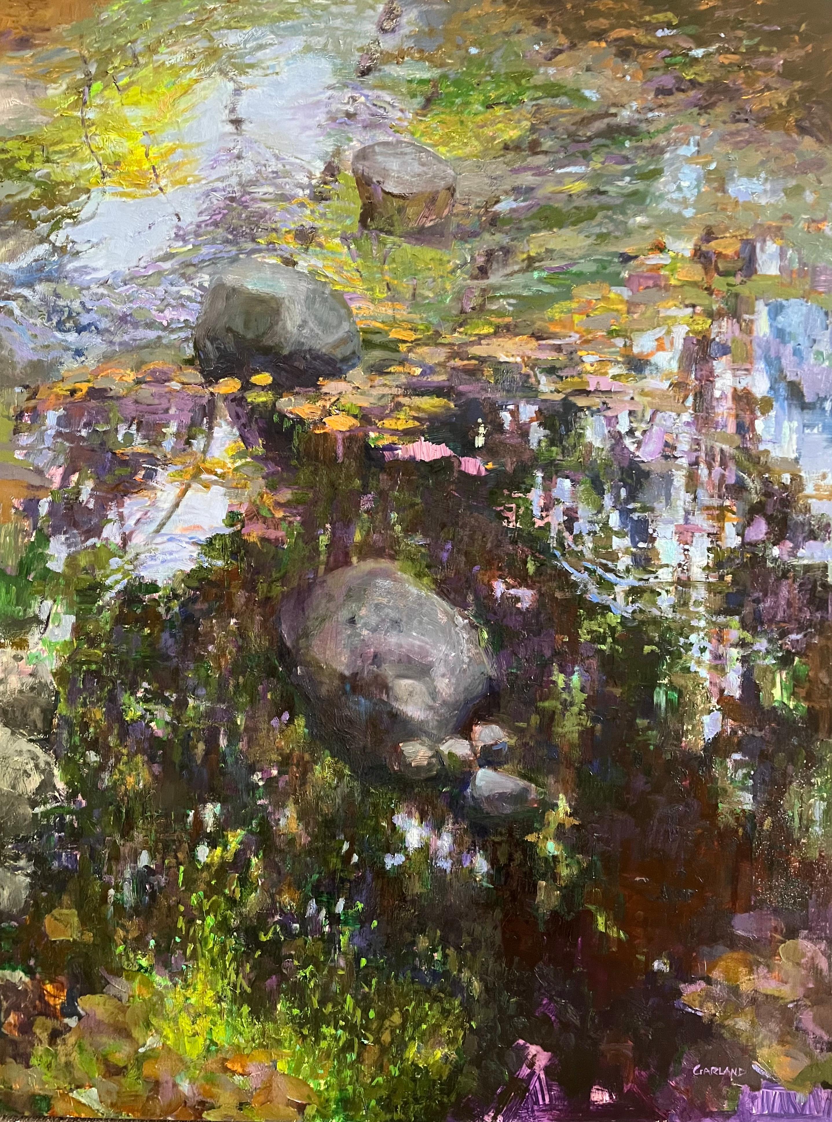 Carole Garland Landscape Painting - Rock On