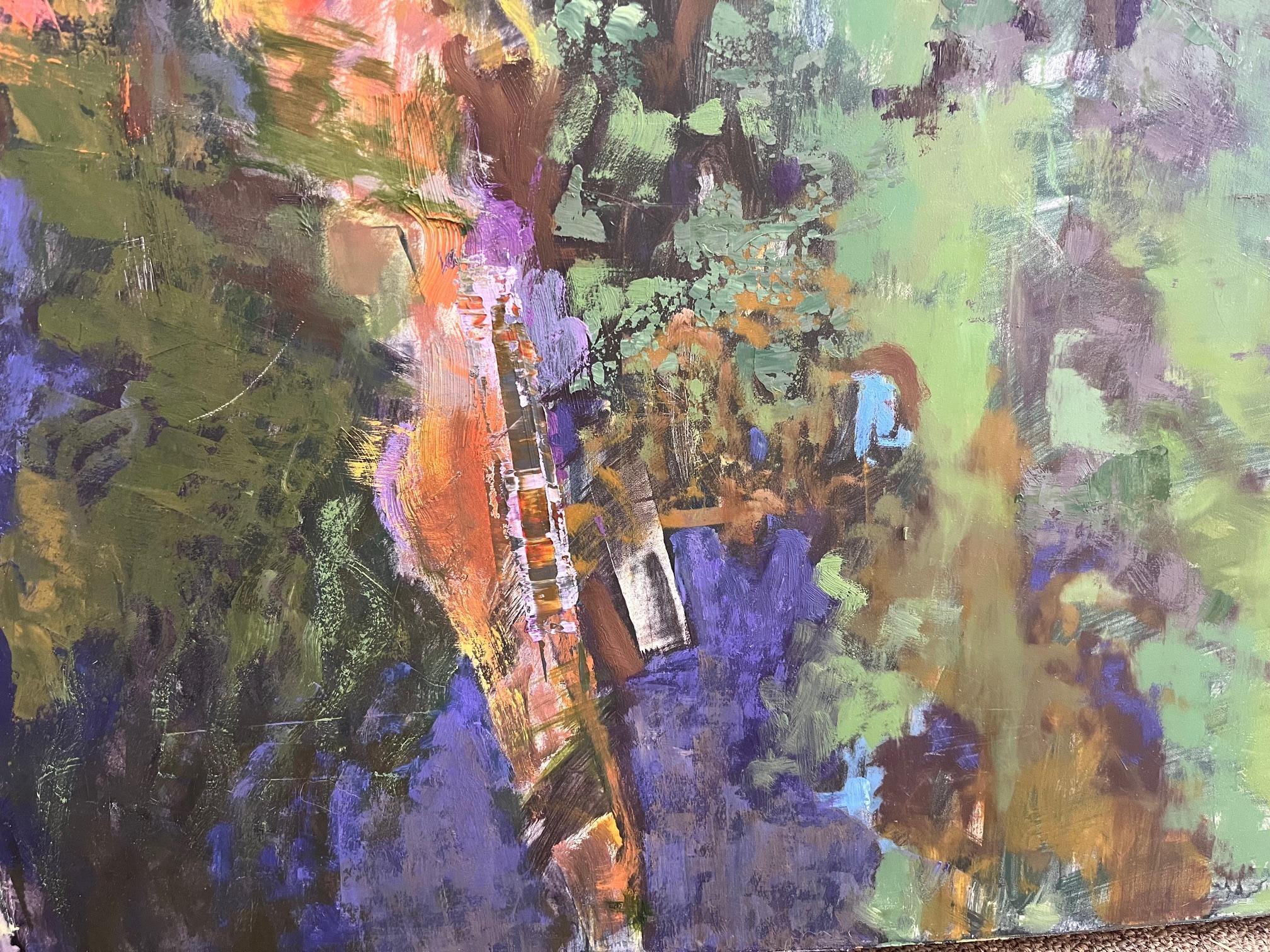Riflessioni sullo Yosemite - Painting Contemporaneo di Carole Garland