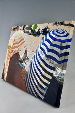SUR LA PLAGE 2 – Peinture originale de Carole Grandgirard, 2022