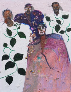 'Jazz Figures', San Francisco Bay Area Woman Artist, Post-Impressionist