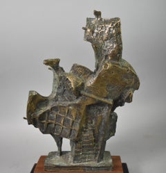 Carole Harrison Cast Bronze Abstract Sculpture