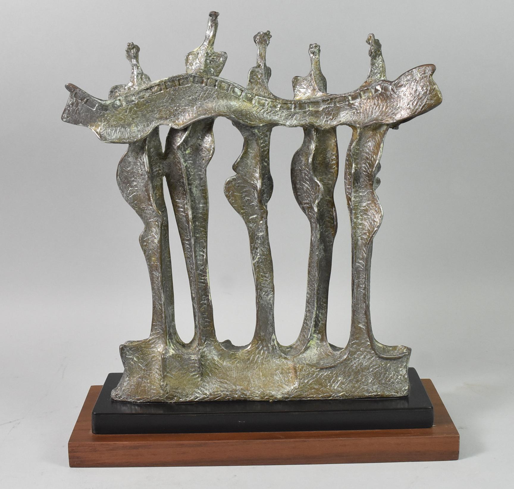 Modern Carole Harrison Cast Bronze Abstract Sculpture For Sale