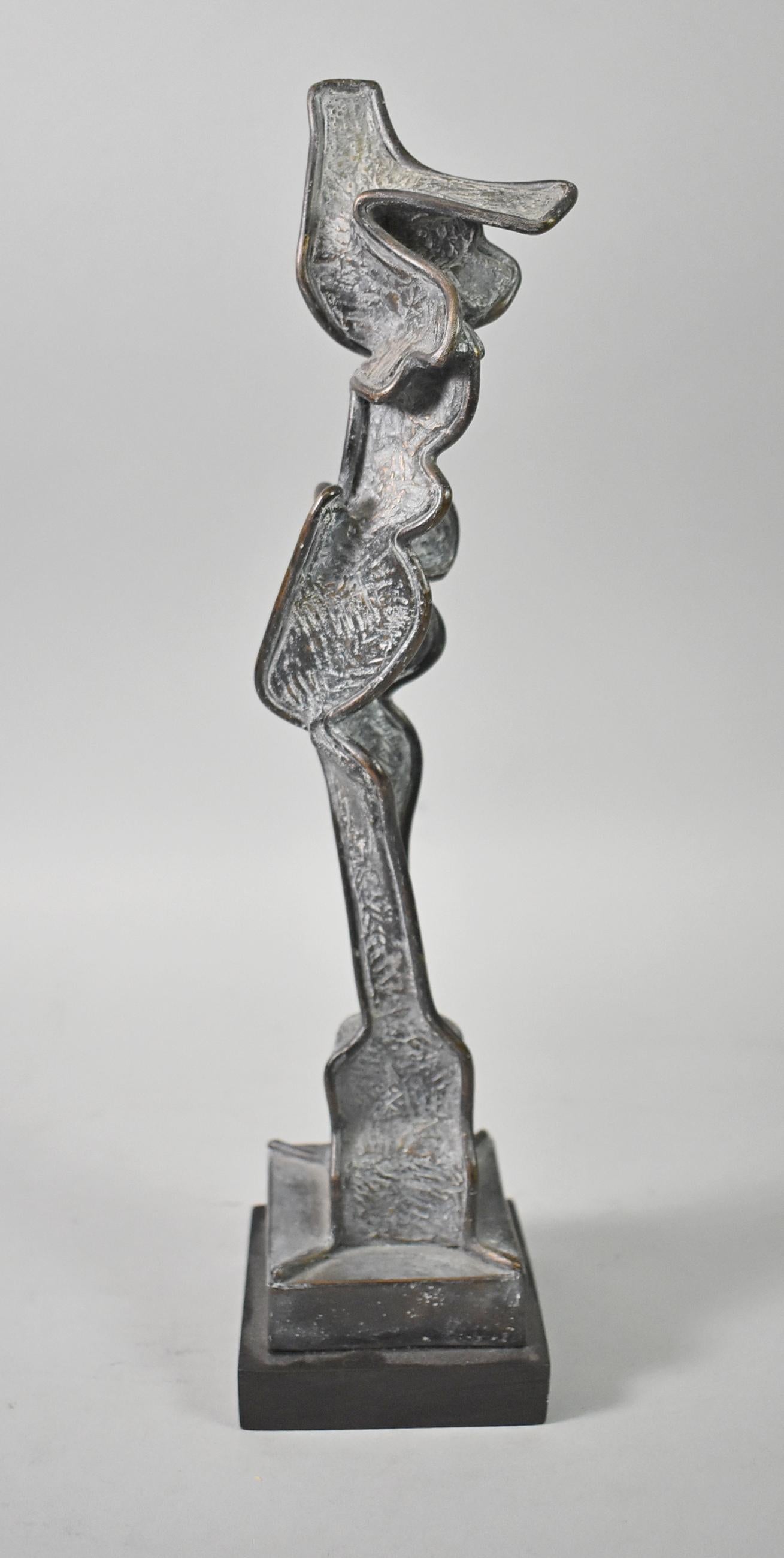 Carole Harrison Cast Bronze Abstract Sculpture In Good Condition For Sale In Toledo, OH