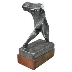 Escultura abstracta de bronce fundido de Carole Harrison