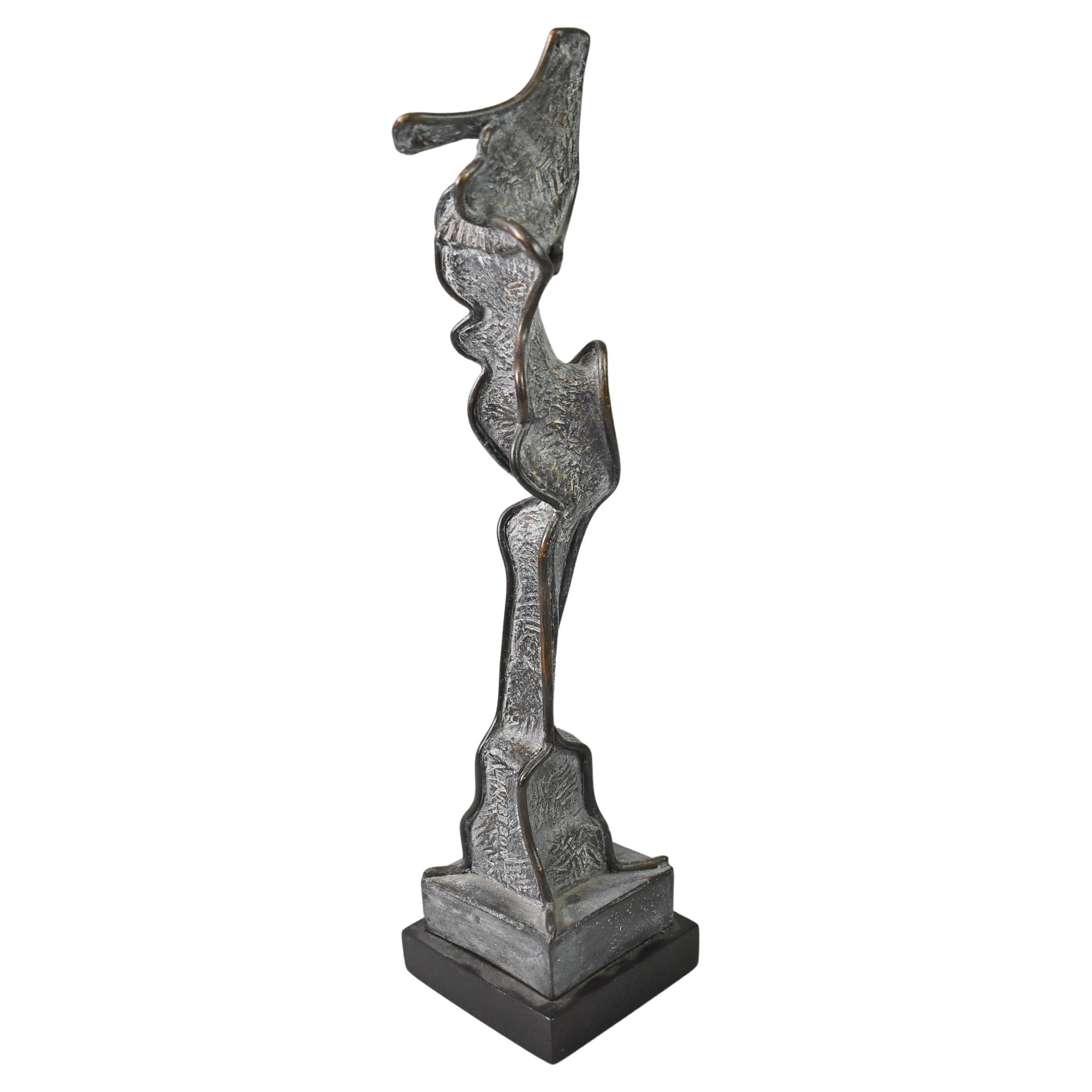Abstrakte Skulptur aus Bronzeguss von Carole Harrison