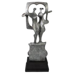 Escultura moderna de bronce de Carole Harrison