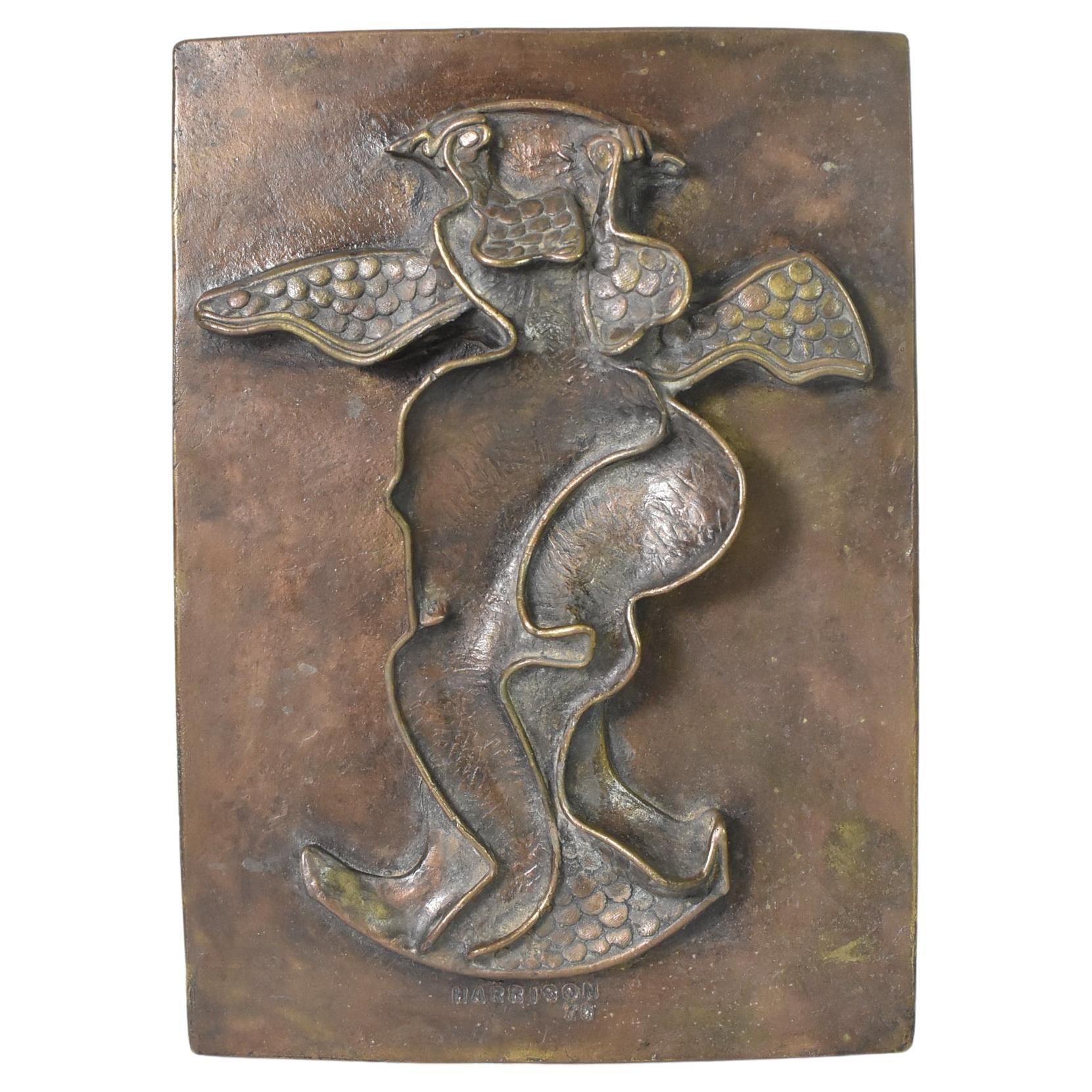 Carole Harrison Modern Bronze Wall Hanging