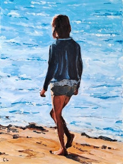 Art contemporain français de Carole Leprince - Je Marche 1