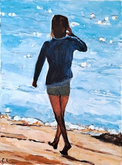 Art contemporain français de Carole Leprince - Je Marche 3