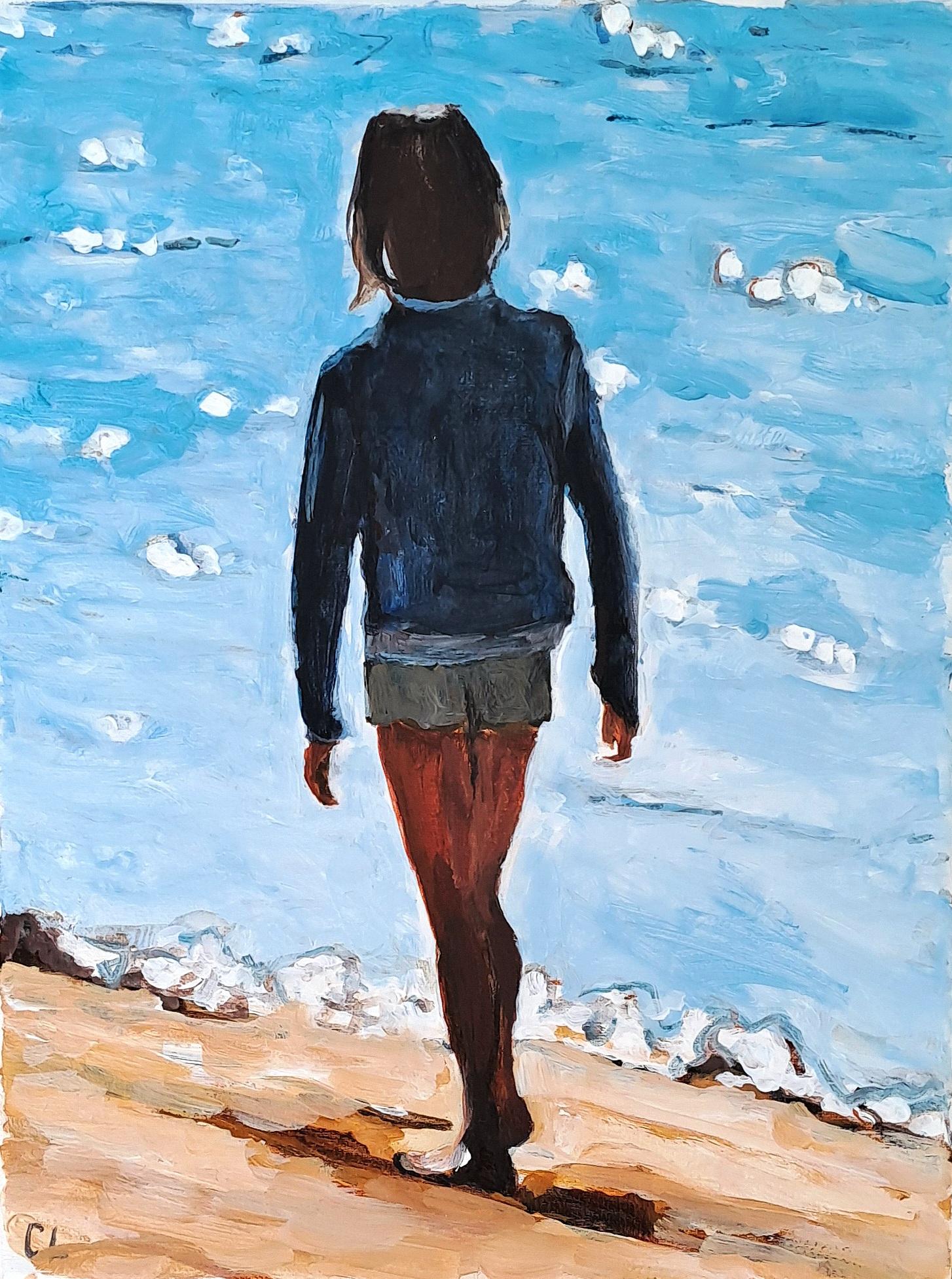Art contemporain français de Carole Leprince - Je Marche 4