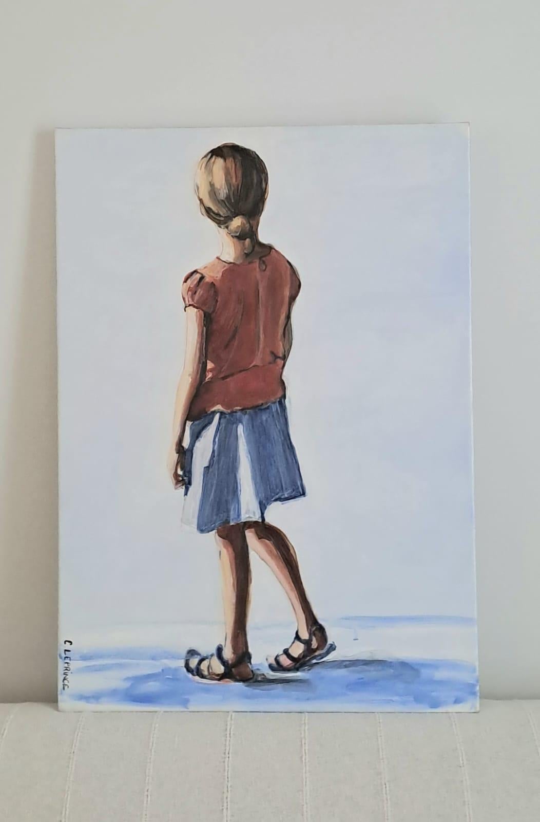 Zeitgenössische französische Kunst von Carole Leprince - Page Blanche im Angebot 1