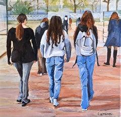Französische zeitgenössische Kunst von Carole Leprince - Printemps