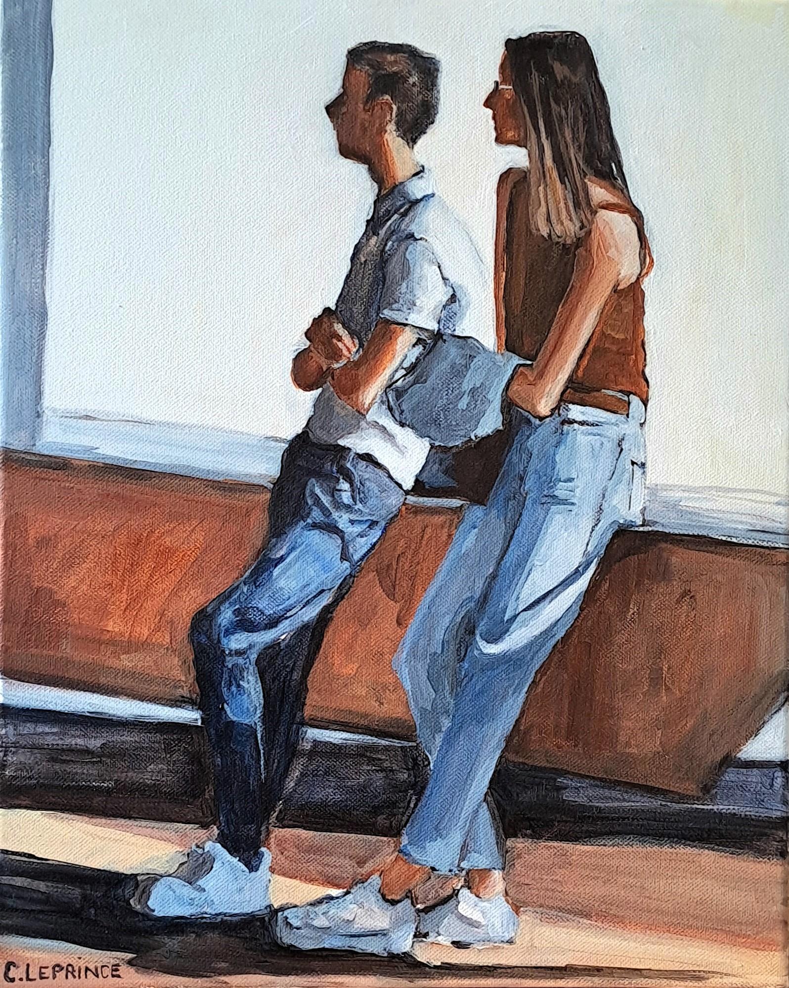 Acrílicos sobre lienzo 

Carole Leprince es una artista francesa nacida en 1966 que vive y trabaja en Houilles, Francia. A lo largo de los años, sus fotos personales han servido de inspiración para pintar. Pinta tanto a sus allegados como a