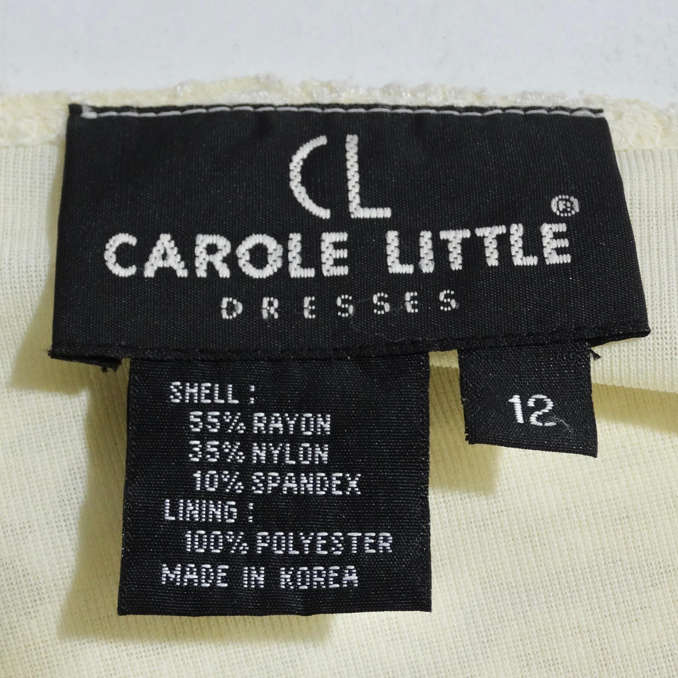 Carole Little 90s Ivory Lace Maxi Dress For Sale 5