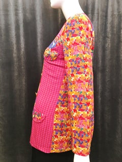 Carole Little Psychedelic Houndstooth Jacket