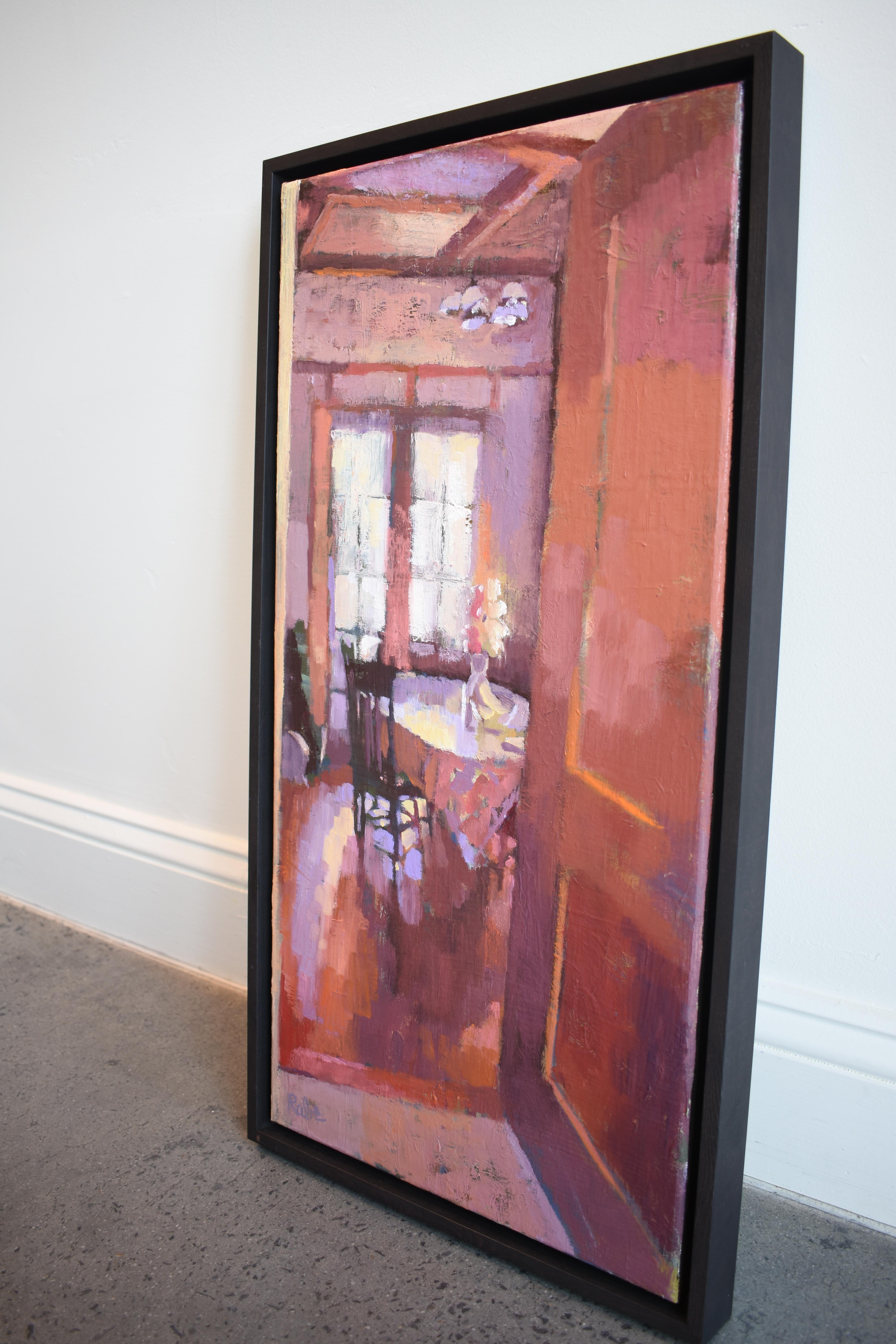Vue sur la salle à manger - Réalisme américain Painting par Carole Rabe