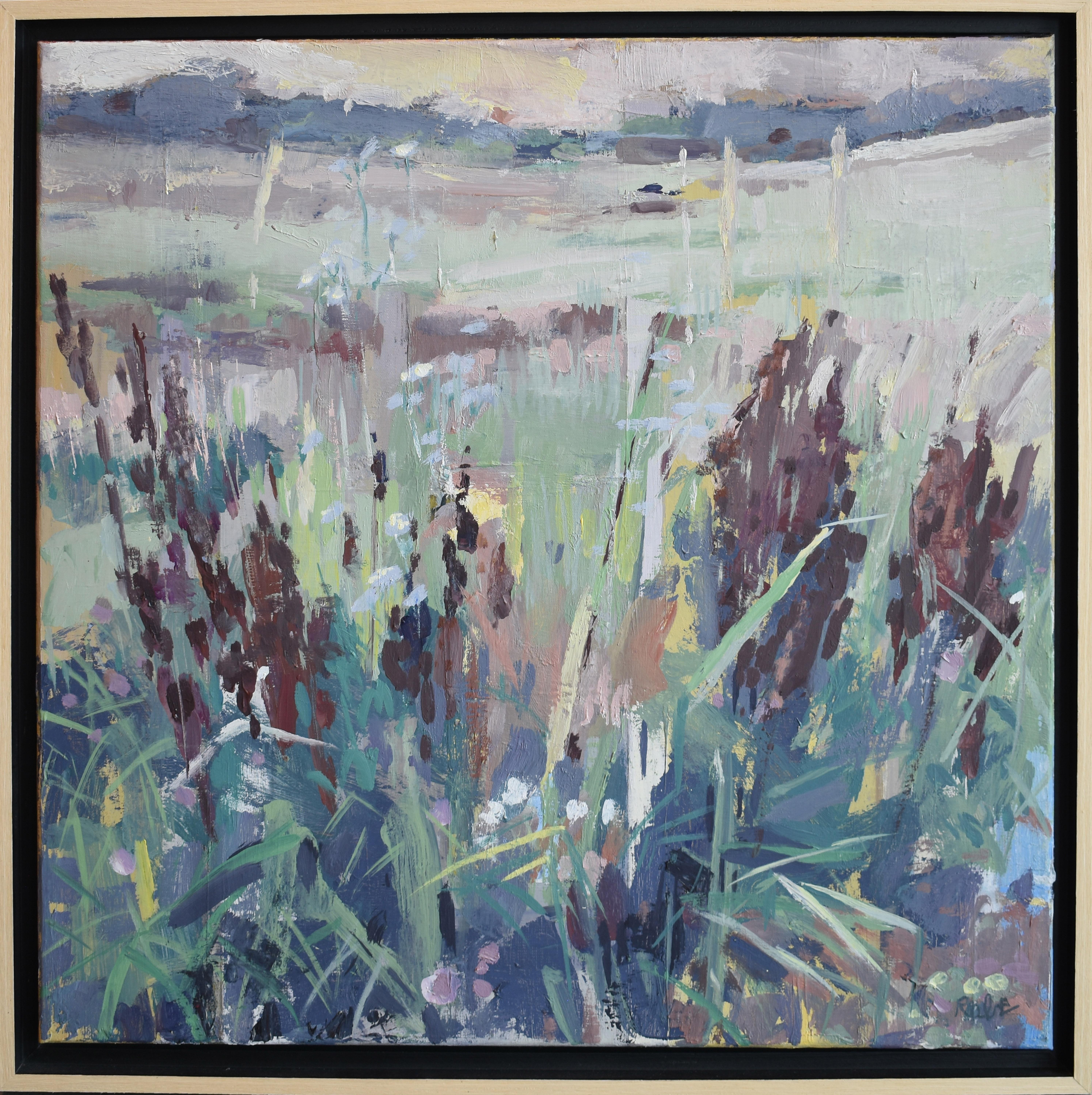 Wiese in der Dürre – Painting von Carole Rabe
