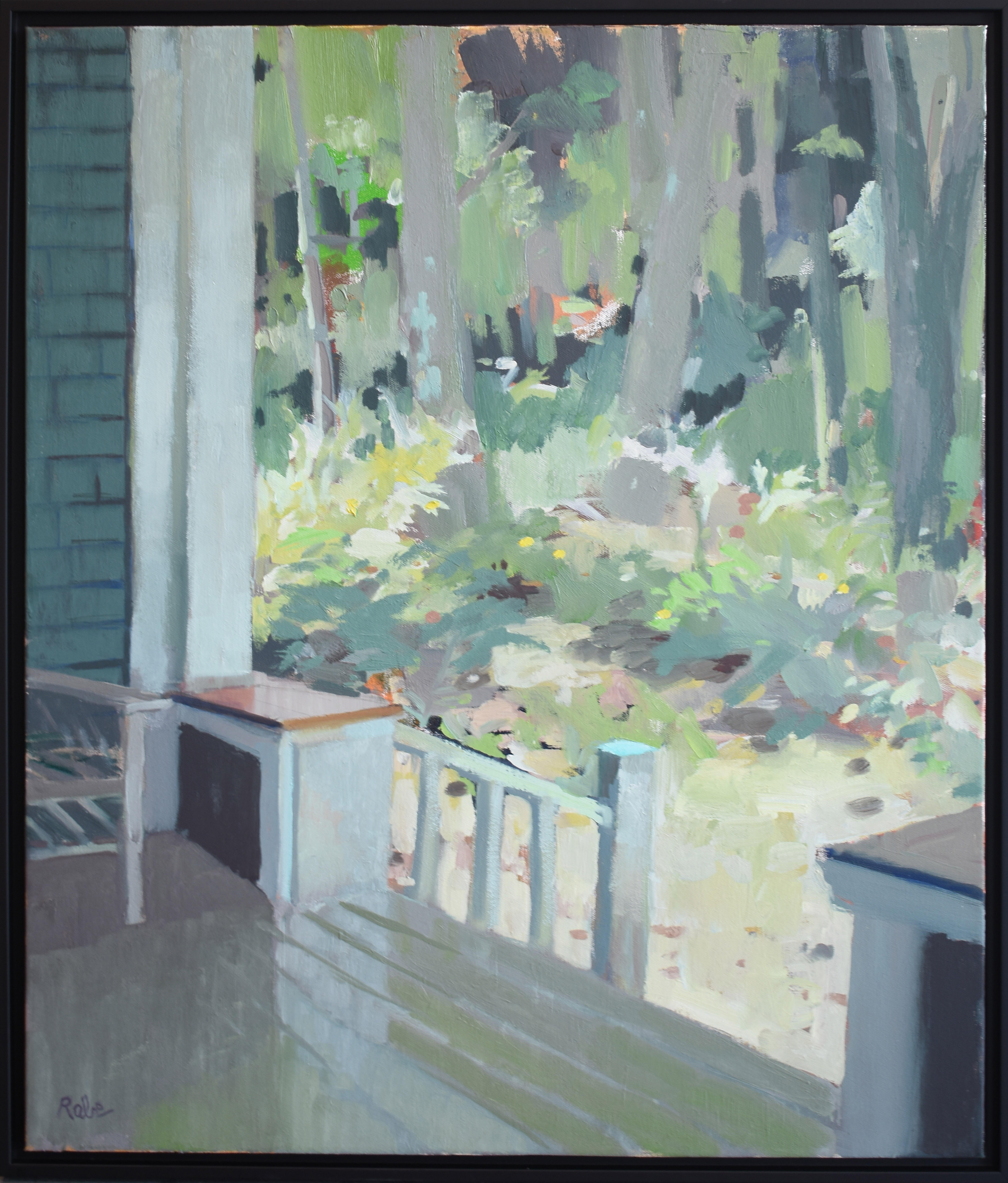 Sommer auf der Veranda – Painting von Carole Rabe