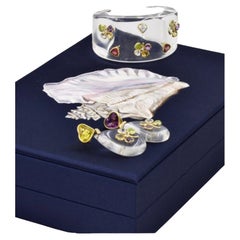 Carole Rochas Cuff and Earrings Set