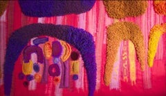 Carole Sabiston, an Embroidered Appliquéd Textile Wall Hanging