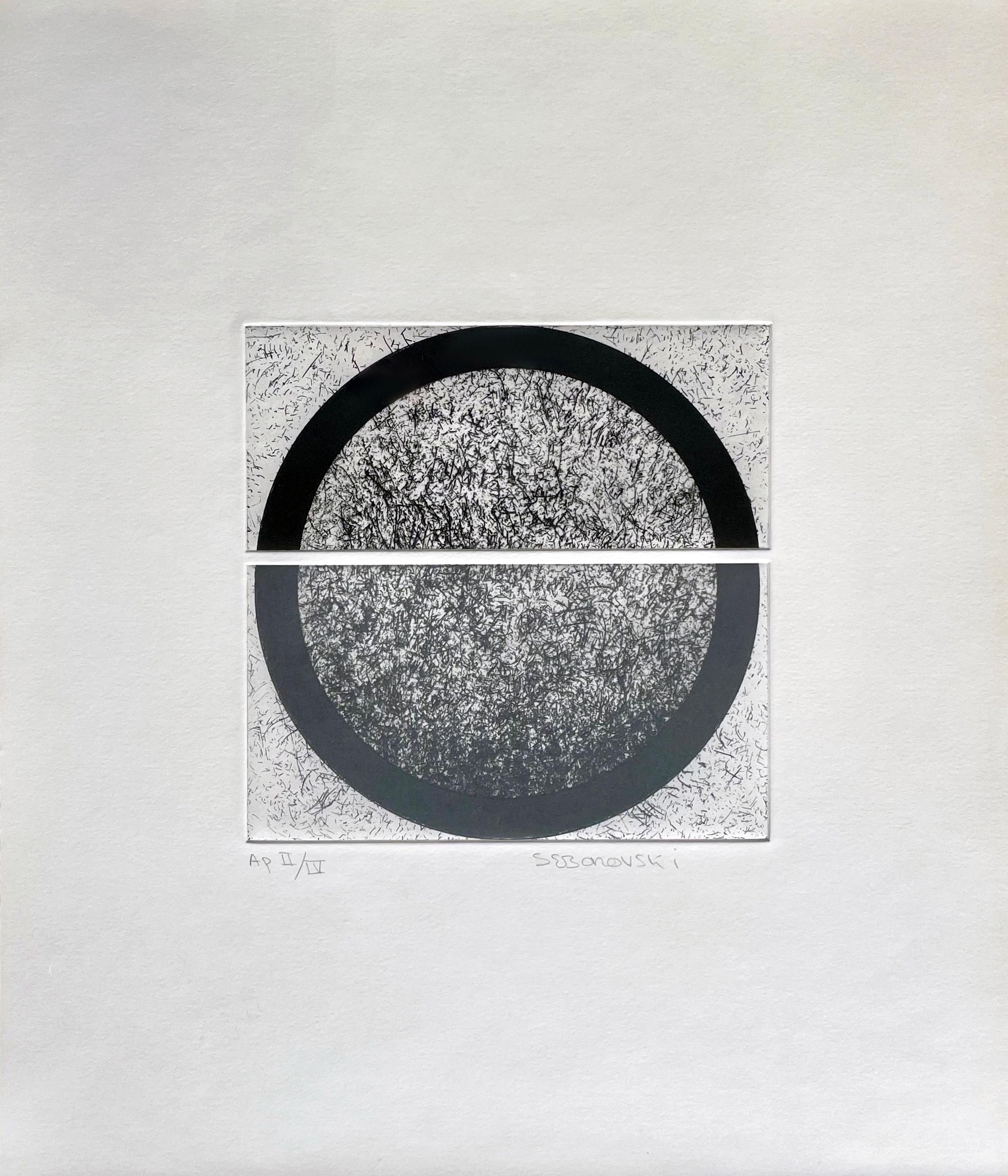 Circle / Accumulation - Print by Carole Seborovski