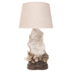 Carole Stupell Exceptional Quartz Slab Table Lamp 1950s